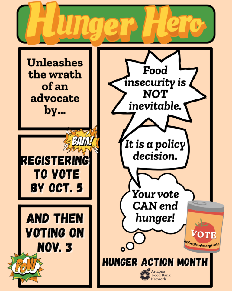 VOTE for a hunger-free AZ on November 3rd